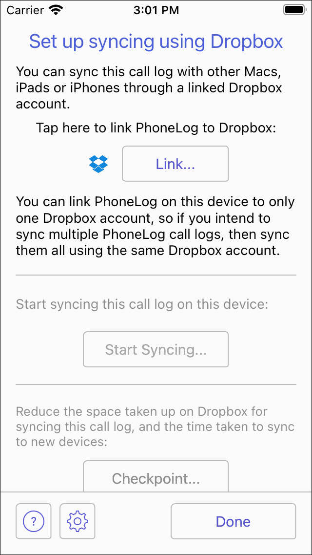 Sync using Dropbox image